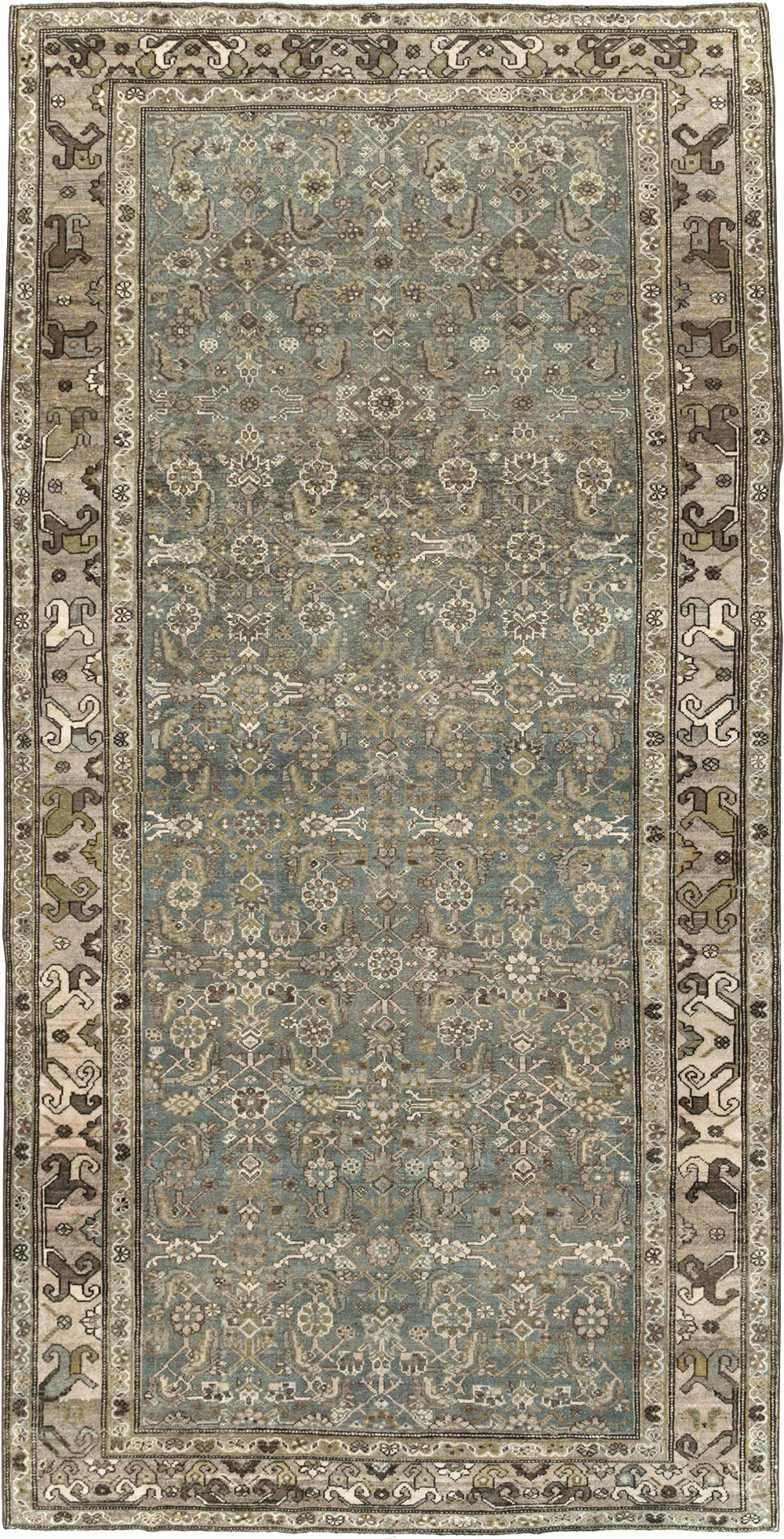 Antique Persian Malayer Gallery Rug, No.26859 - Staging