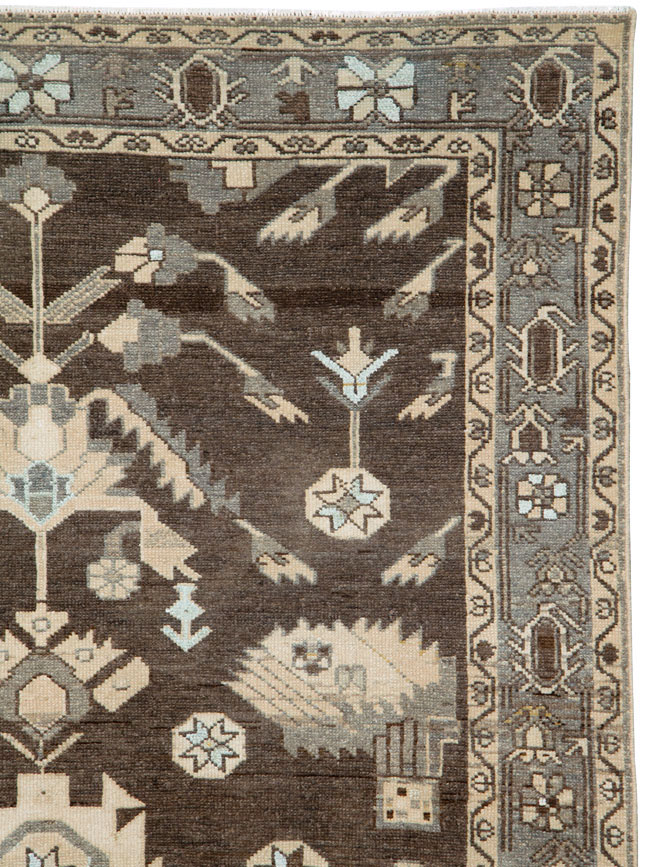 Vintage Persian Malayer Rug, No.26869 - Staging