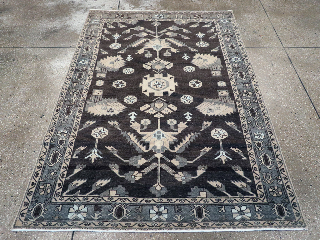 Vintage Persian Malayer Rug, No.26869 - Staging