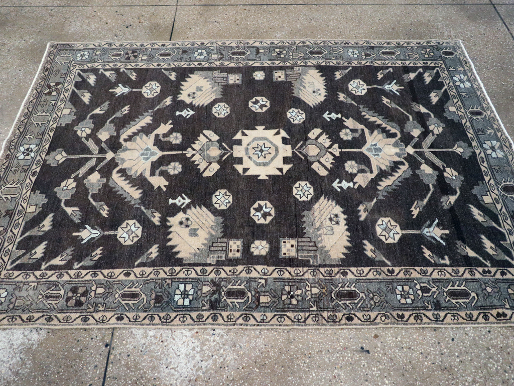 Vintage Persian Malayer Rug, No.26869 - Staging