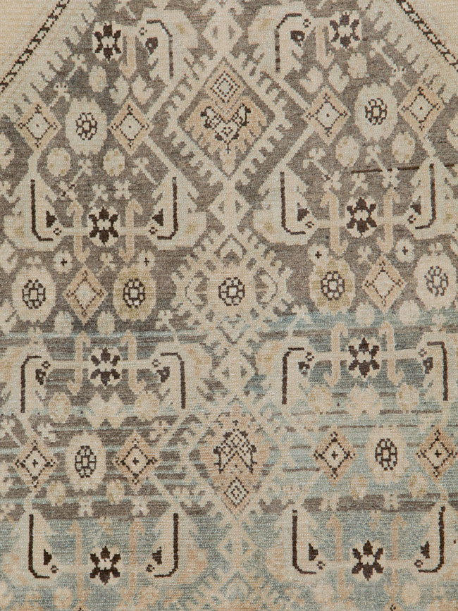 Vintage Persian Malayer Throw Rug, No.26871 - Staging