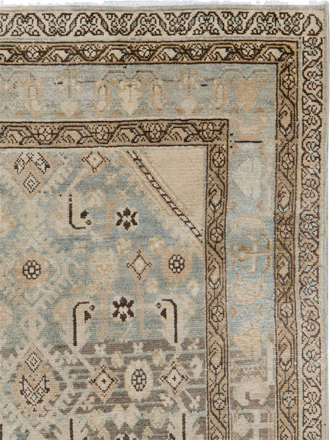 Vintage Persian Malayer Throw Rug, No.26871 - Staging