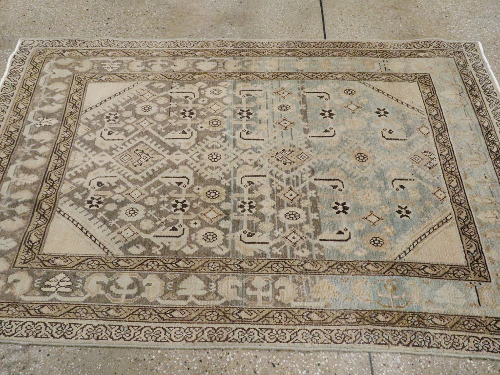 Vintage Persian Malayer Throw Rug, No.26871 - Staging