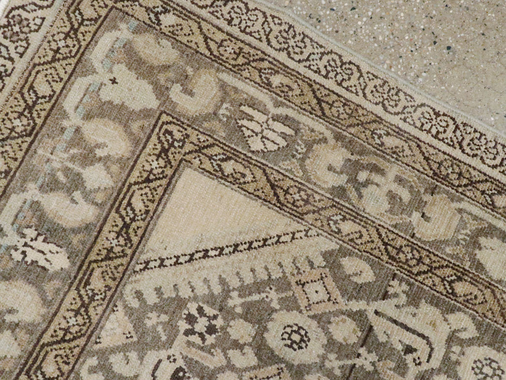 Vintage Persian Malayer Throw Rug, No.26871 - Staging