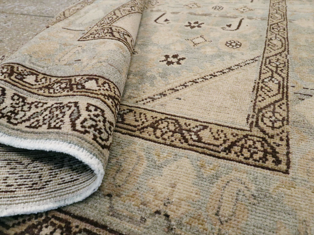 Vintage Persian Malayer Throw Rug, No.26871 - Staging