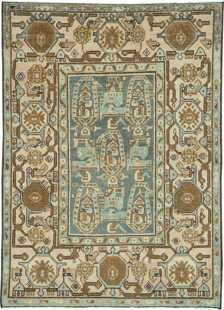 Vintage Persian Malayer Rug, No.26876 - Staging