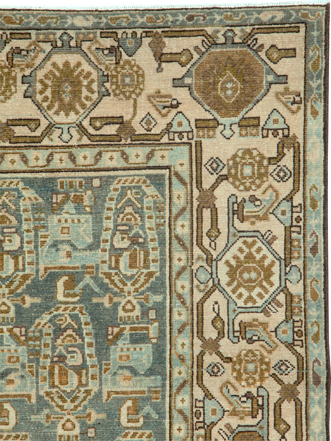 Vintage Persian Malayer Rug, No.26876 - Staging