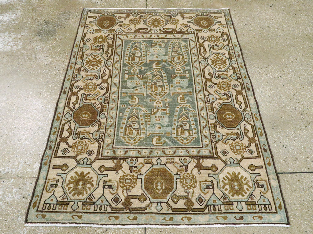 Vintage Persian Malayer Rug, No.26876 - Staging