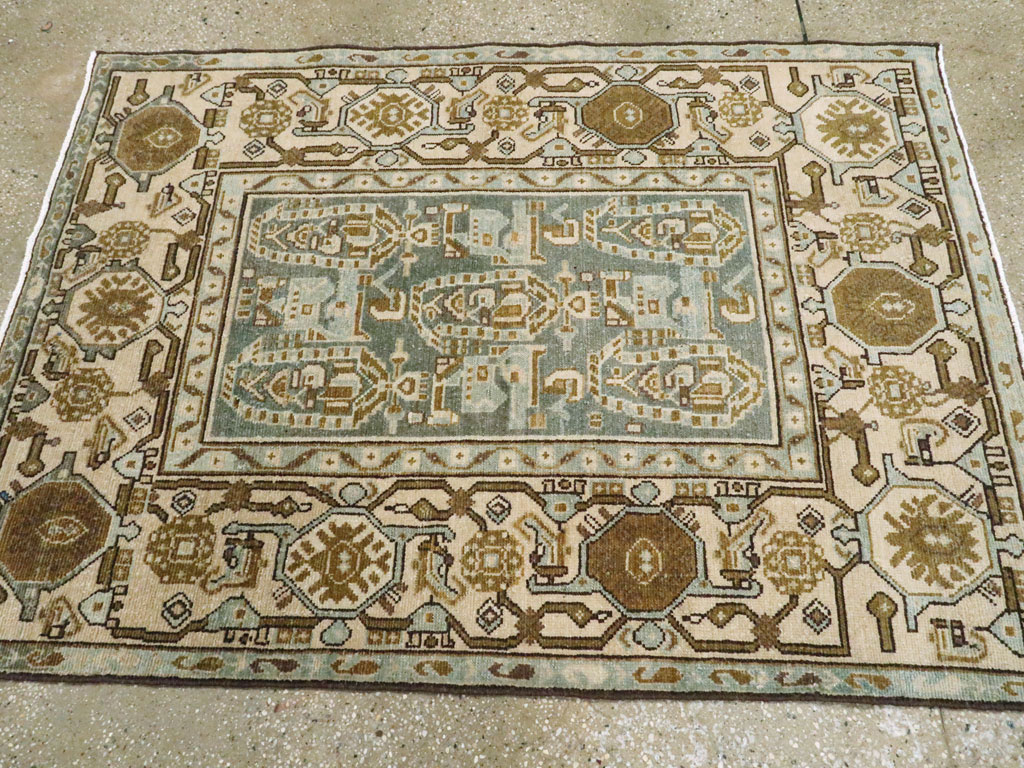 Vintage Persian Malayer Rug, No.26876 - Staging