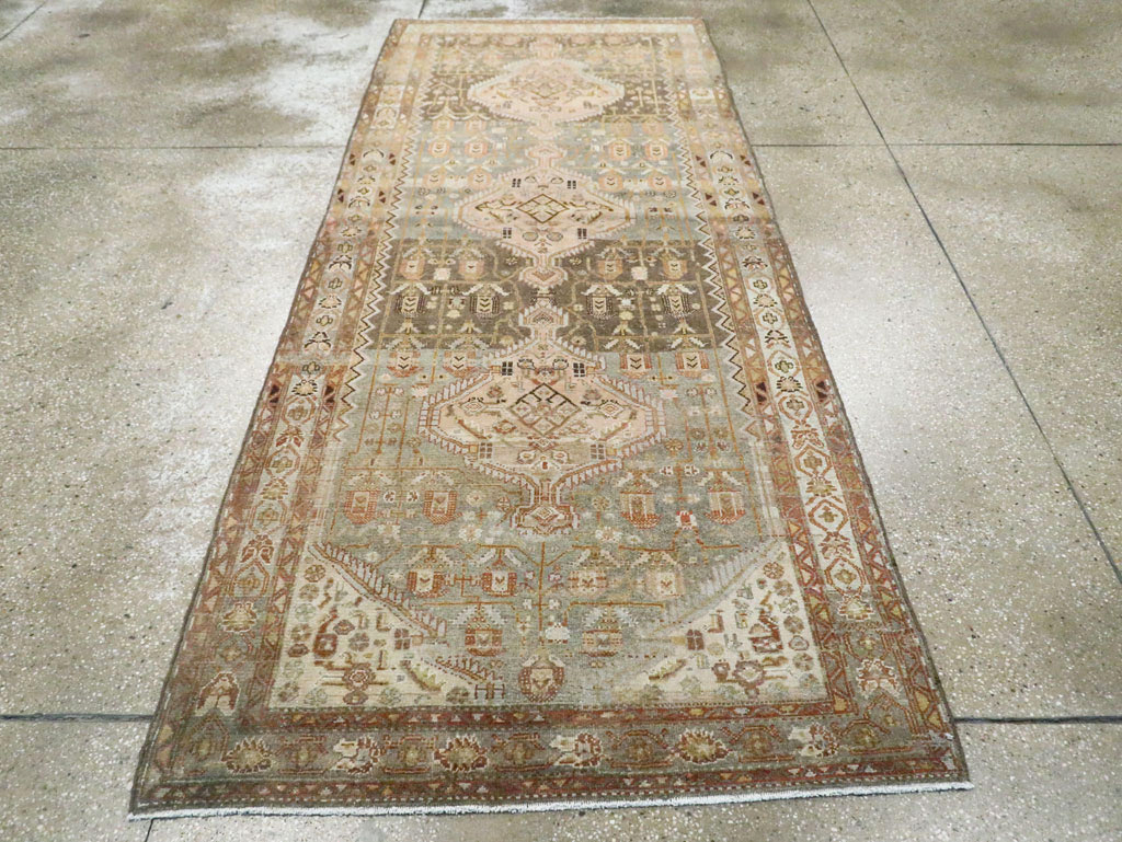 Antique Persian Malayer Gallery Carpet, No.26882 - Staging