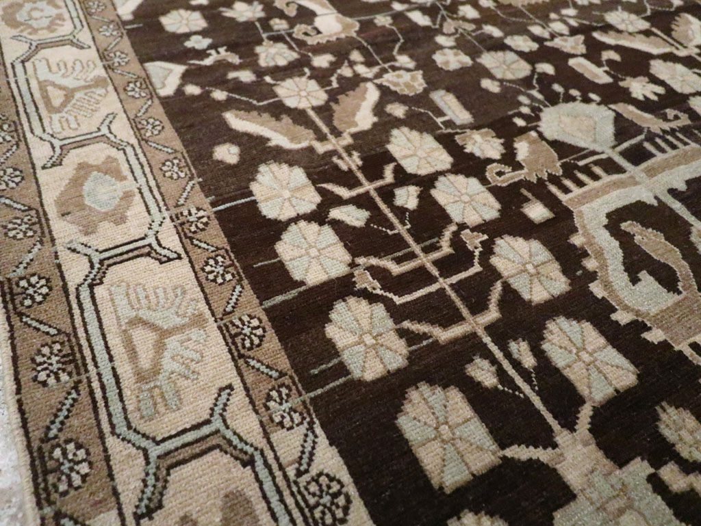 Vintage Persian Malayer Accent Rug, No.26883 - Staging