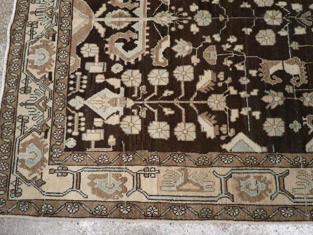 Vintage Persian Malayer Accent Rug, No.26883 - Staging