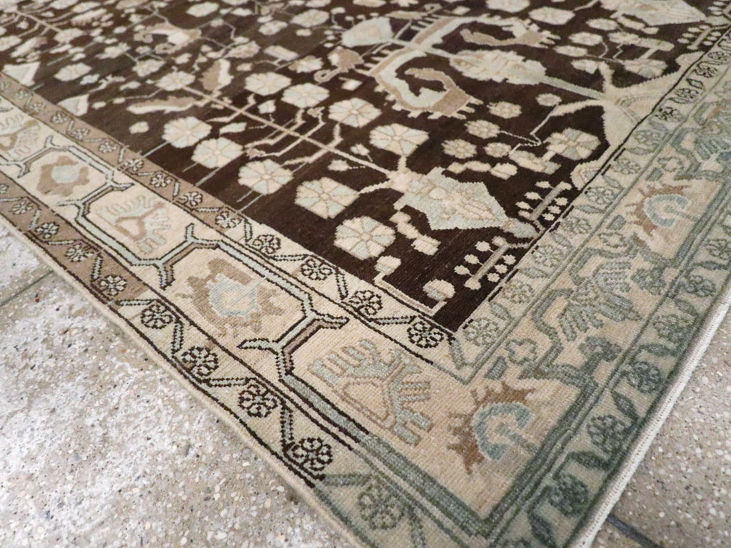 Vintage Persian Malayer Accent Rug, No.26883 - Staging