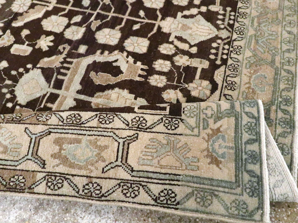 Vintage Persian Malayer Accent Rug, No.26883 - Staging