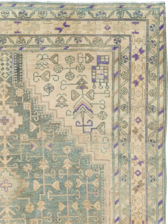 Vintage Persian Malayer Rug, No.26885 - Staging