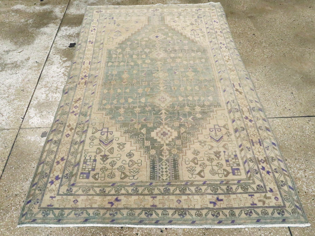 Vintage Persian Malayer Rug, No.26885 - Staging