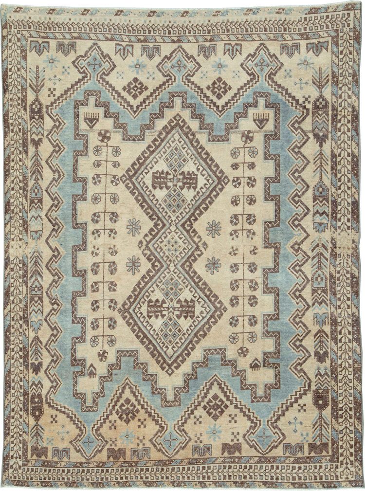 Vintage Persian Afshar Rug, No.26888 - Staging