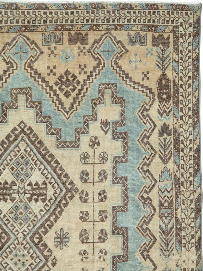 Vintage Persian Afshar Rug, No.26888 - Staging