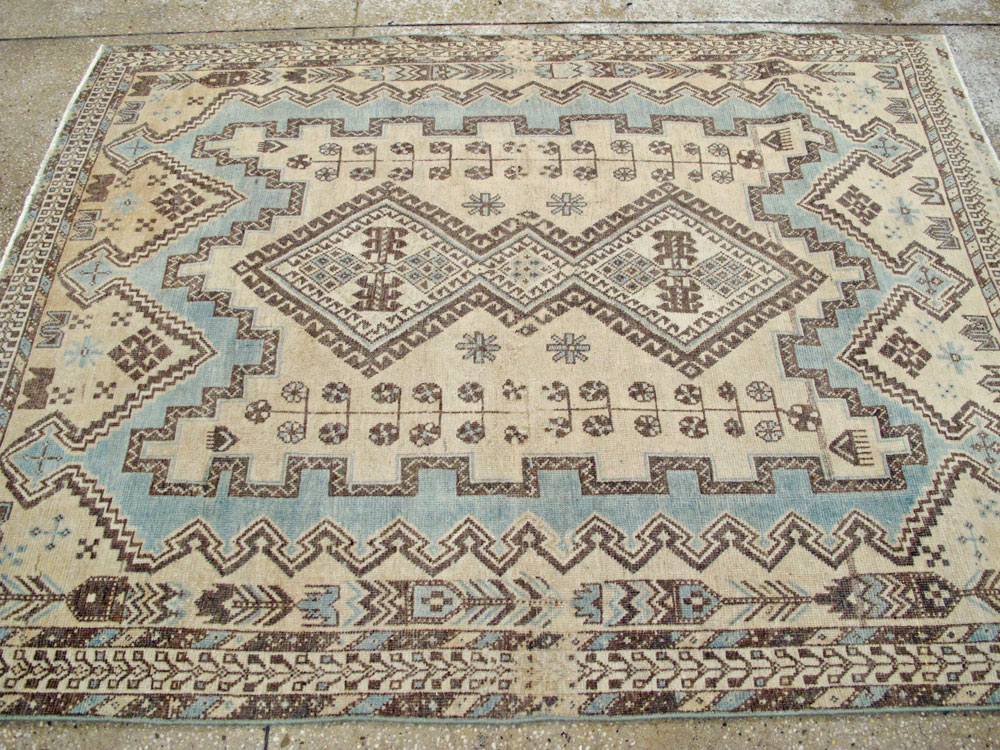 Vintage Persian Afshar Rug, No.26888 - Staging