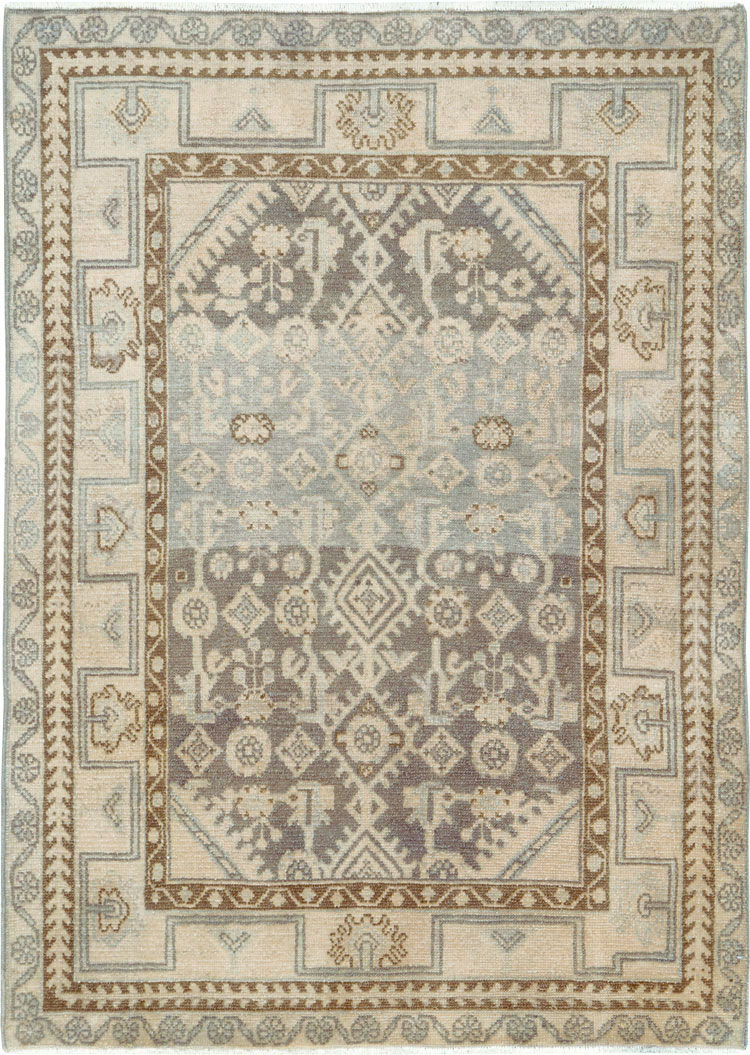 Vintage Persian Malayer Throw Rug, No.26891 - Staging