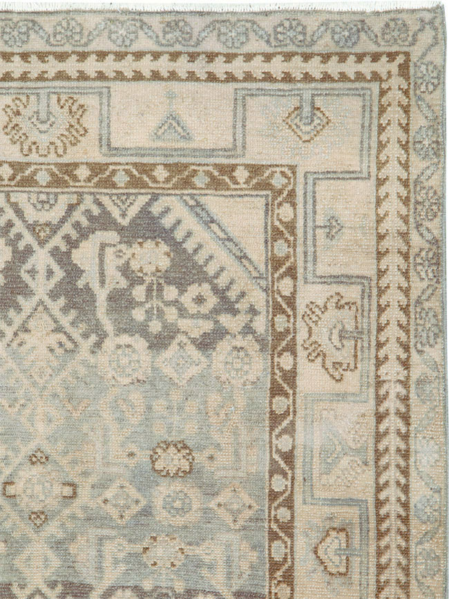 Vintage Persian Malayer Throw Rug, No.26891 - Staging