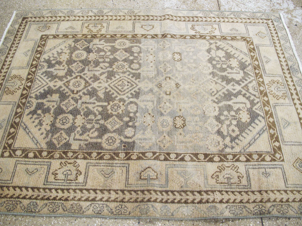 Vintage Persian Malayer Throw Rug, No.26891 - Staging