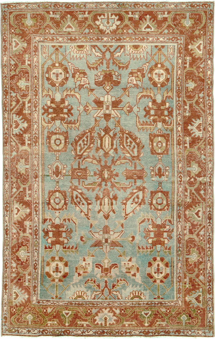 Vintage Persian Malayer Rug, No.26892 - Staging