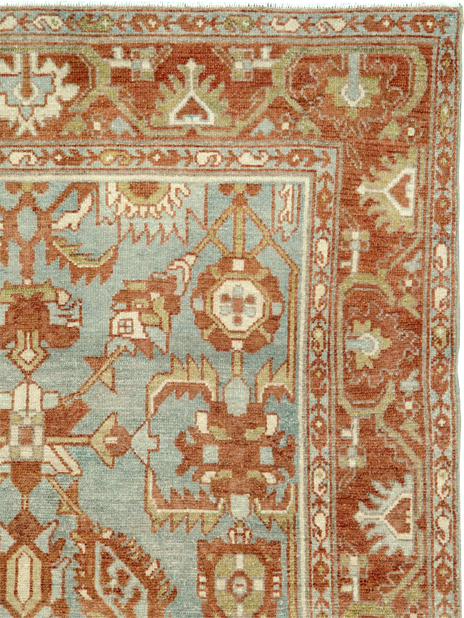 Vintage Persian Malayer Rug, No.26892 - Staging