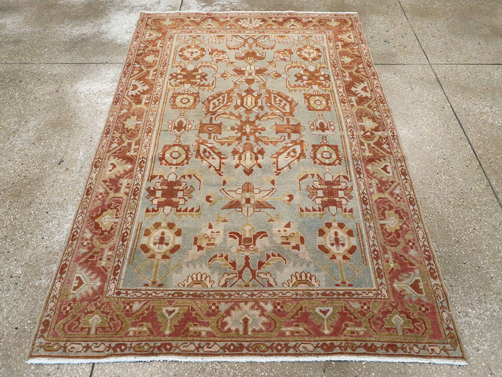 Vintage Persian Malayer Rug, No.26892 - Staging