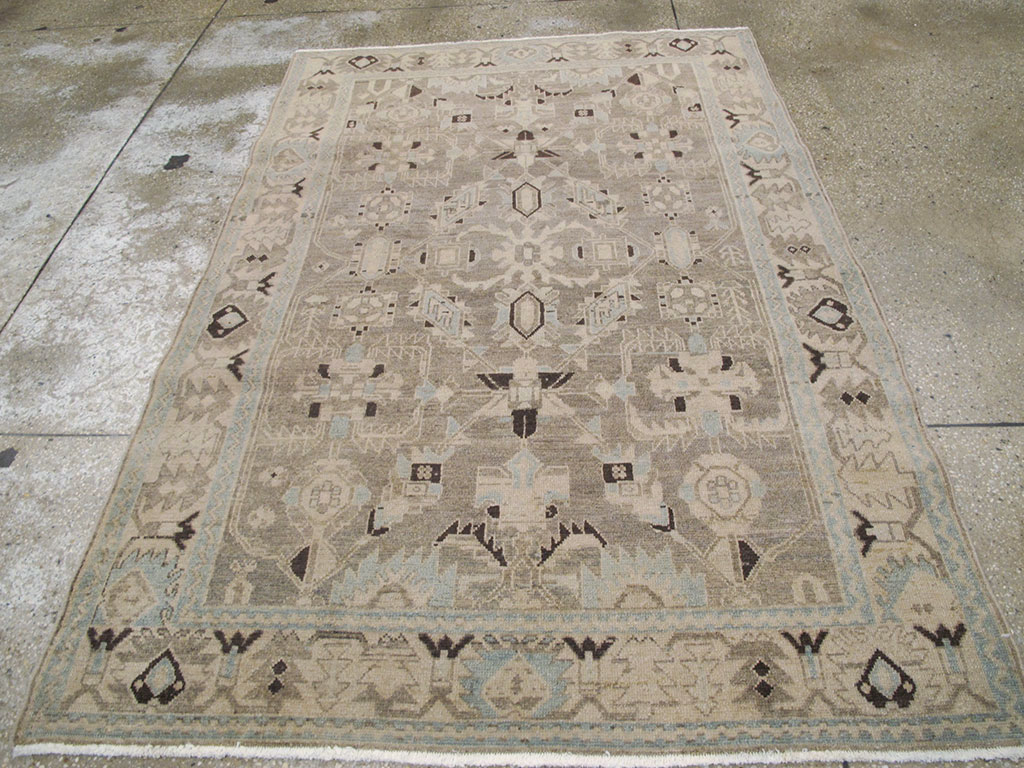 Vintage Persian Malayer Rug, No.26893 - Staging