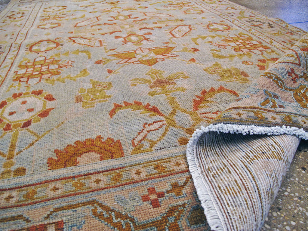 Vintage Persian Malayer Rug, No.26896 - Staging