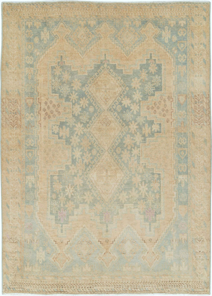 Vintage Persian Afshar Rug, No.26898 - Staging