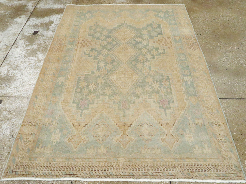 Vintage Persian Afshar Rug, No.26898 - Staging