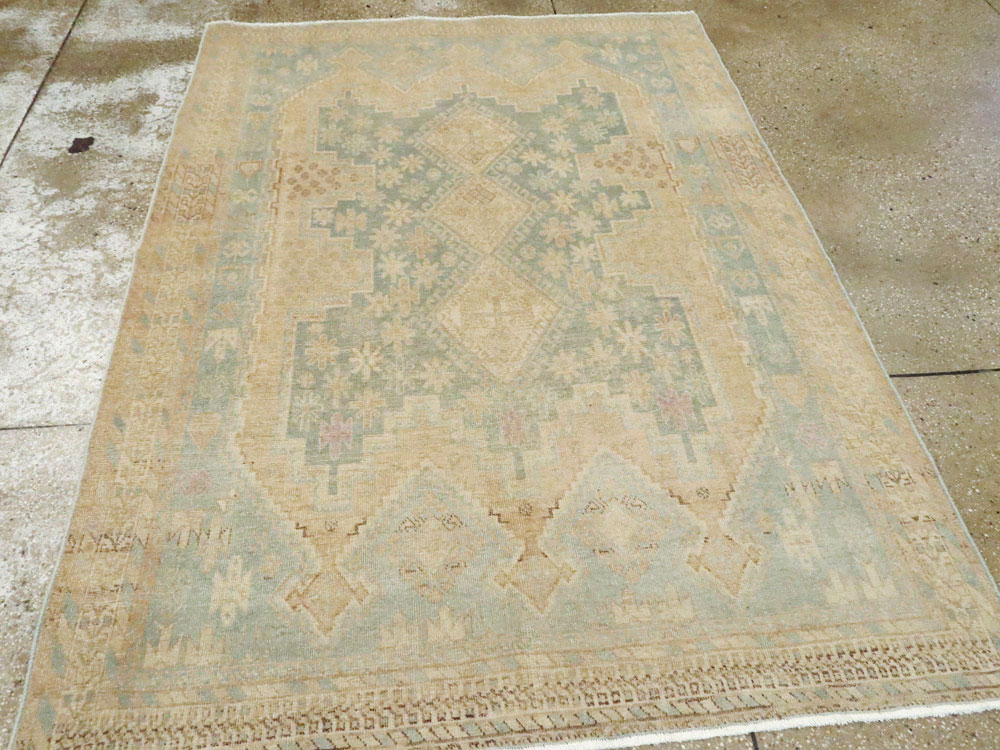 Vintage Persian Afshar Rug, No.26898 - Staging