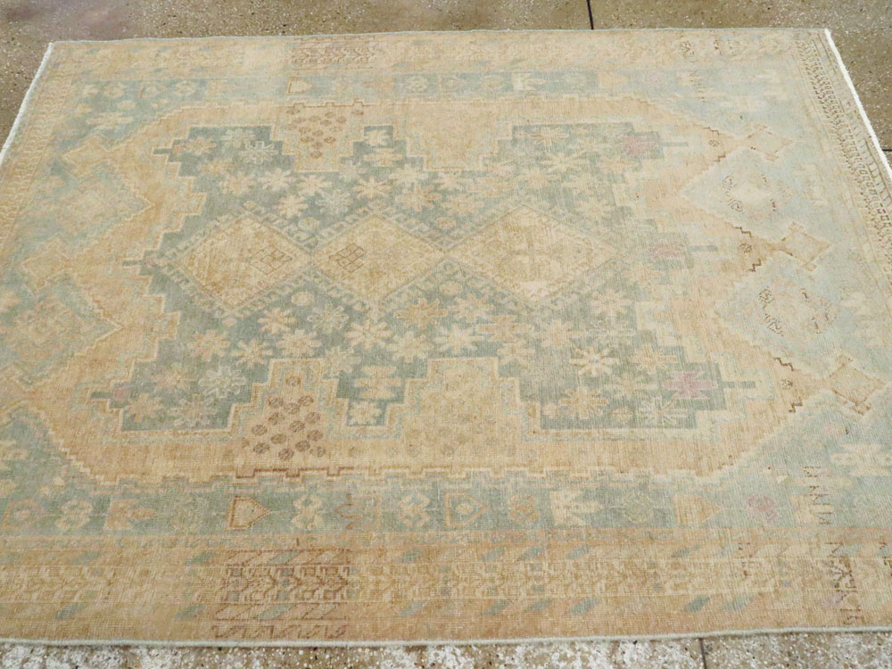 Vintage Persian Afshar Rug, No.26898 - Staging