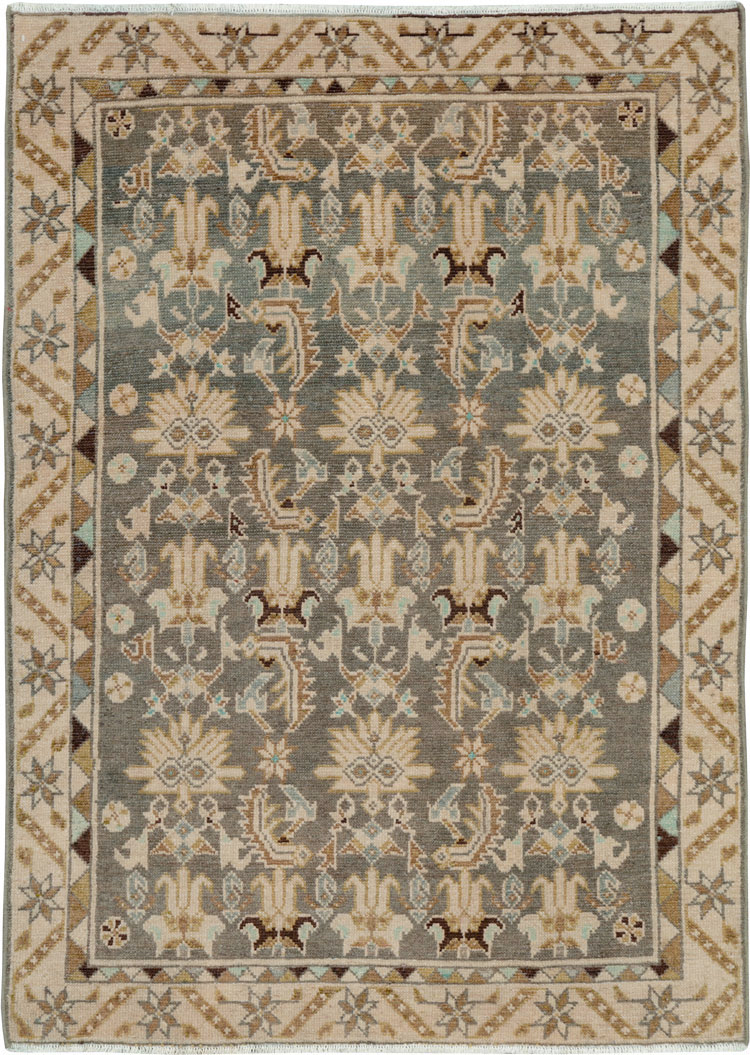 Vintage Persian Malayer Rug, No.26900 - Staging