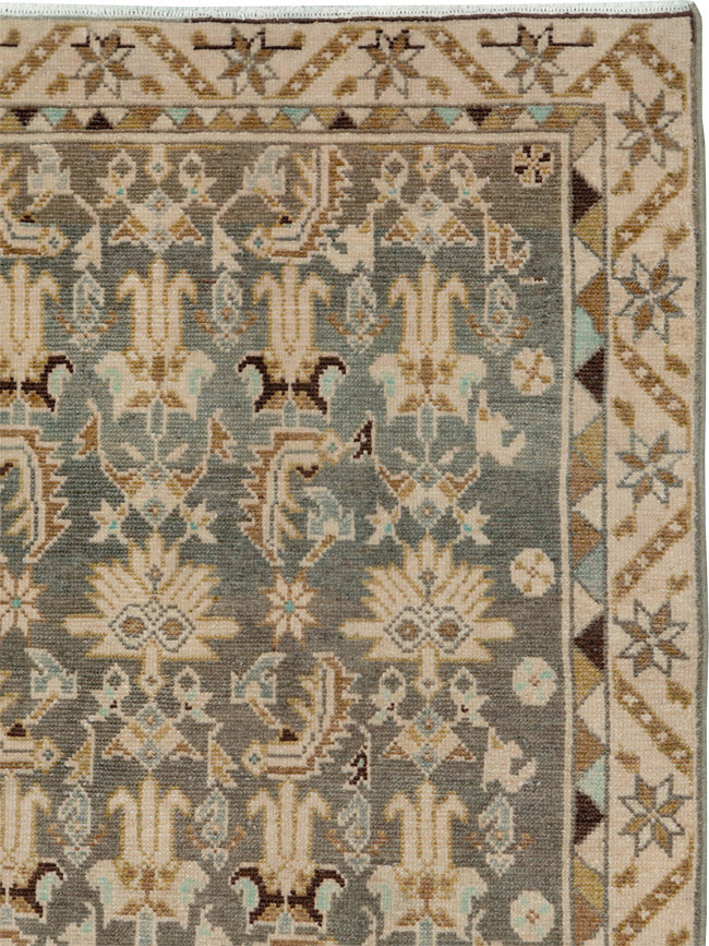 Vintage Persian Malayer Rug, No.26900 - Staging