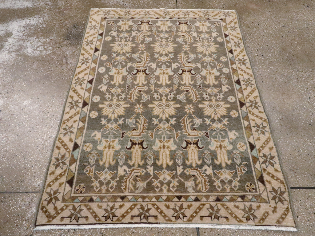 Vintage Persian Malayer Rug, No.26900 - Staging