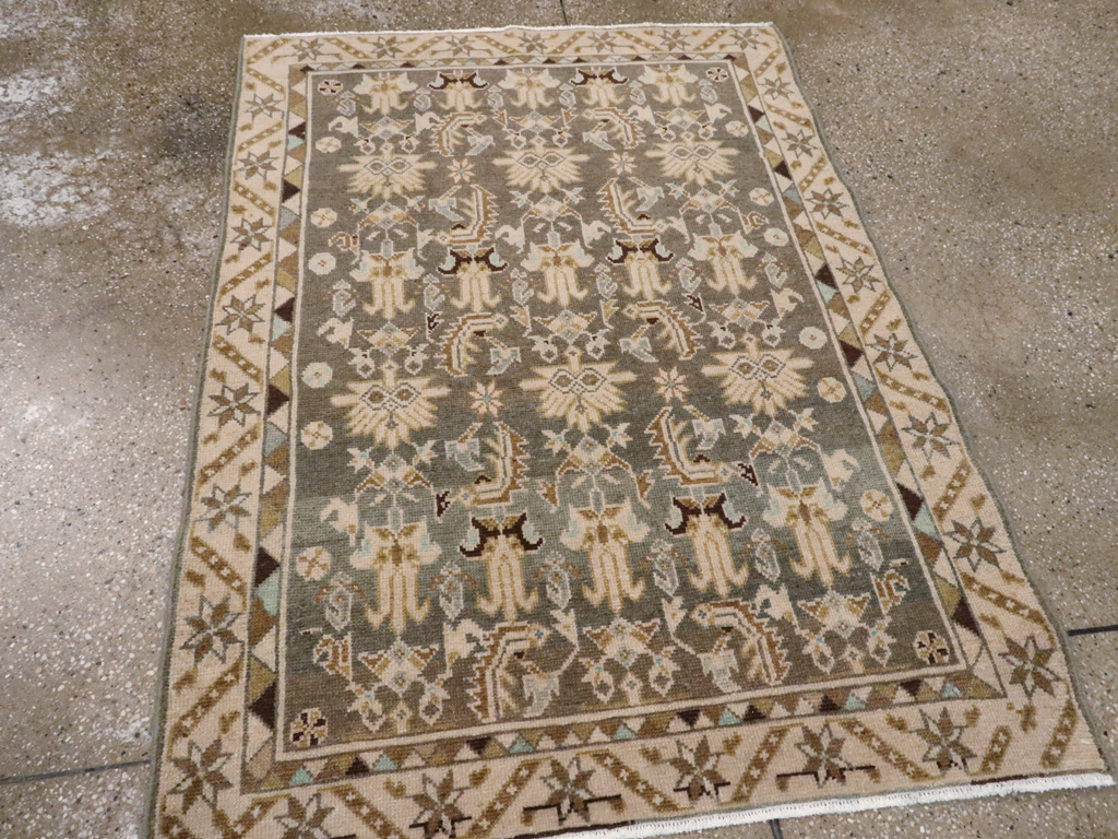 Vintage Persian Malayer Rug, No.26900 - Staging