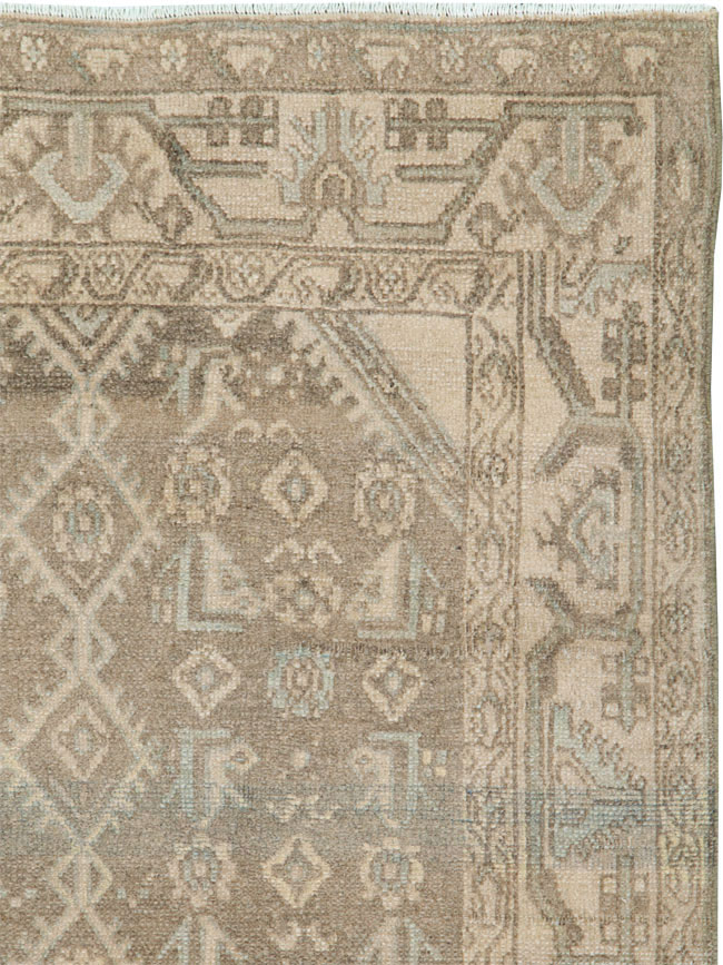 Vintage Persian Malayer Throw Rug, No.26901 - Staging