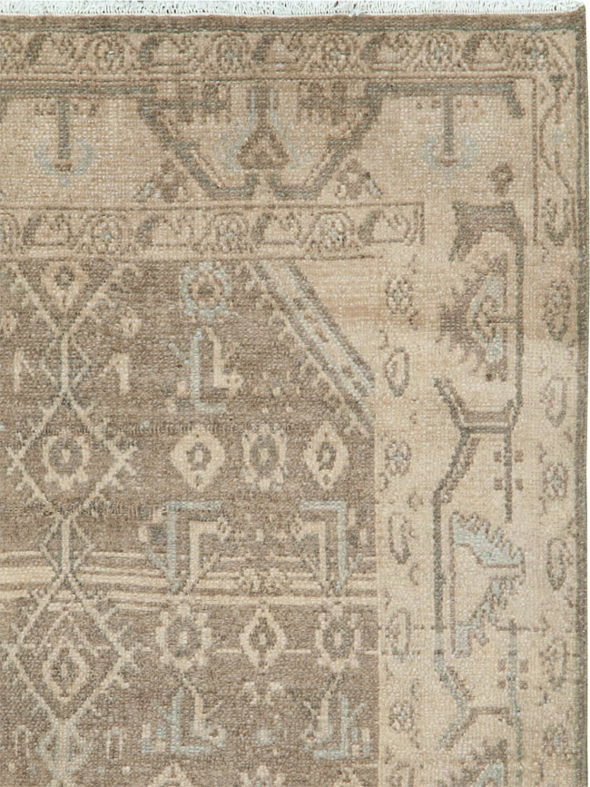 Vintage Persian Malayer Throw Rug, No.26901 - Staging