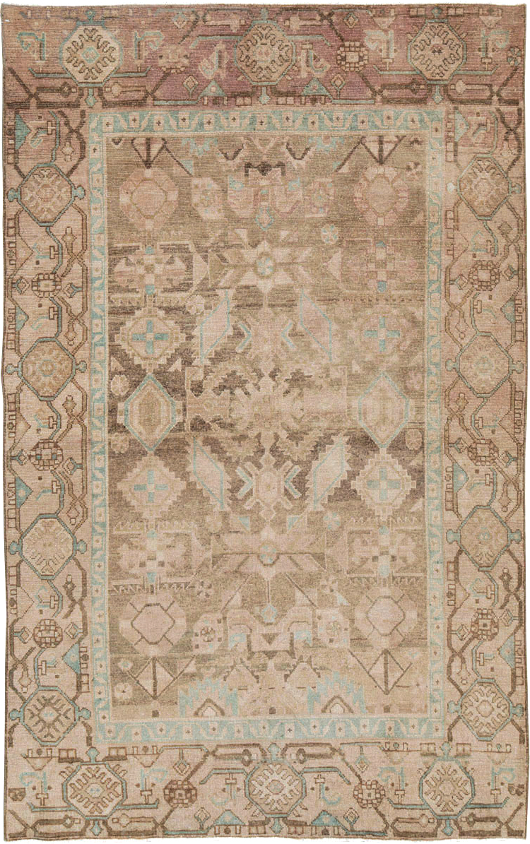 Vintage Persian Malayer Accent Rug, No.26905 - Staging