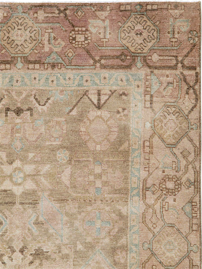 Vintage Persian Malayer Accent Rug, No.26905 - Staging