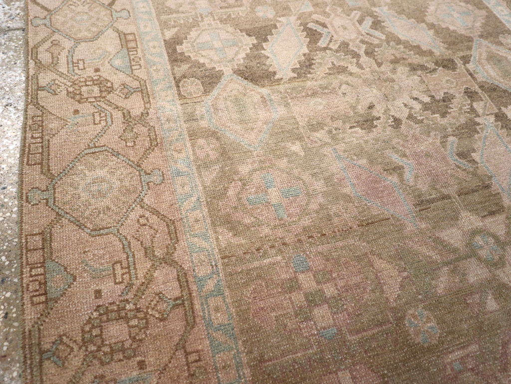 Vintage Persian Malayer Accent Rug, No.26905 - Staging