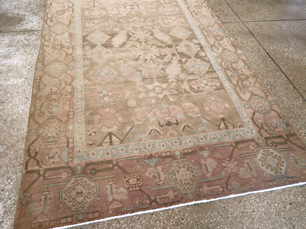 Vintage Persian Malayer Accent Rug, No.26905 - Staging
