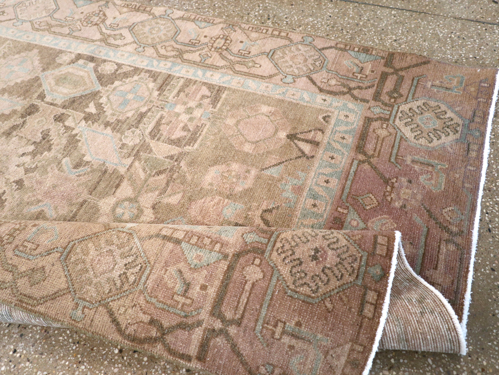 Vintage Persian Malayer Accent Rug, No.26905 - Staging