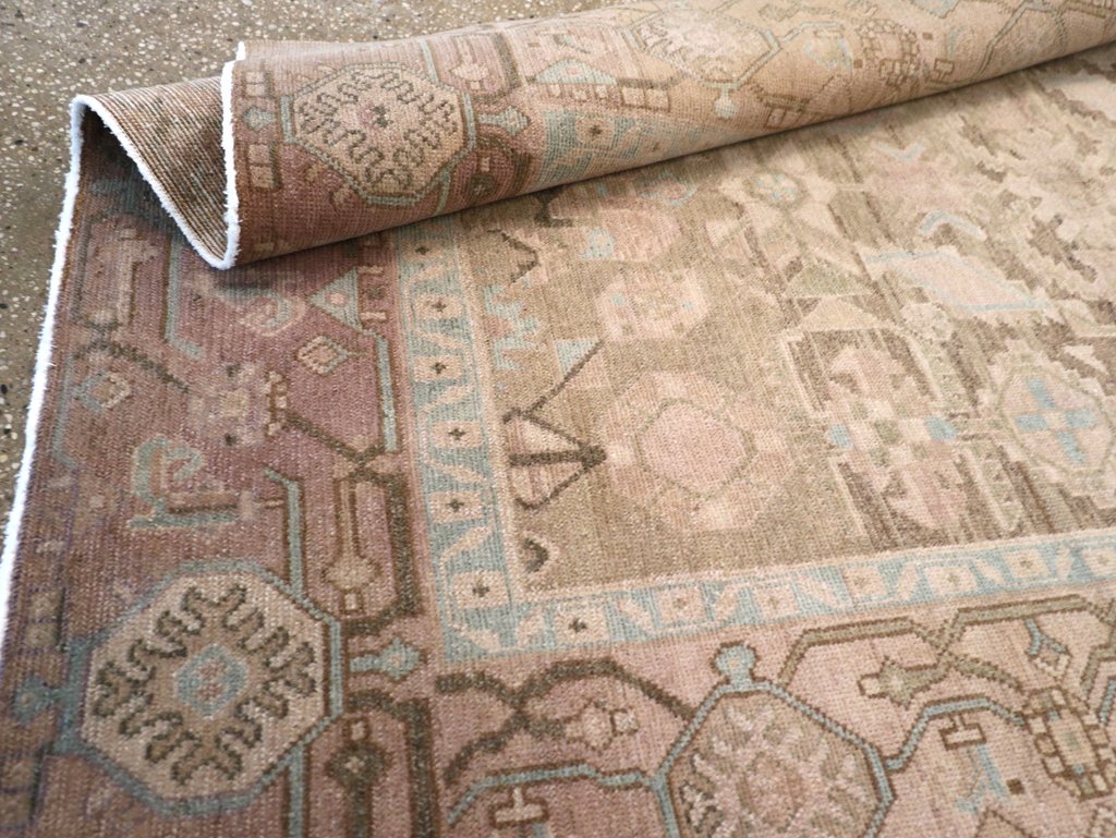 Vintage Persian Malayer Accent Rug, No.26905 - Staging