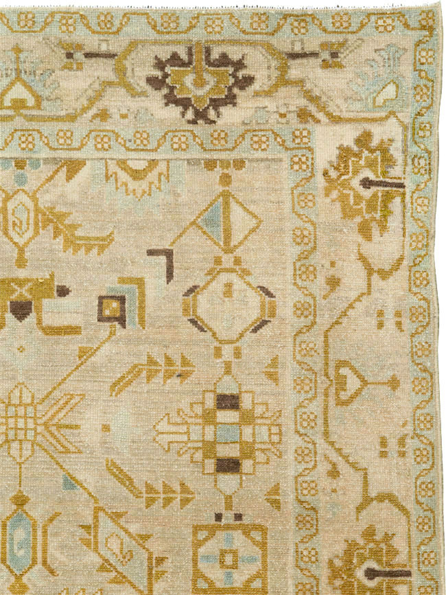 Vintage Persian Malayer Accent Rug, No.26907 - Staging