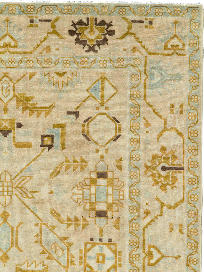 Vintage Persian Malayer Accent Rug, No.26907 - Staging