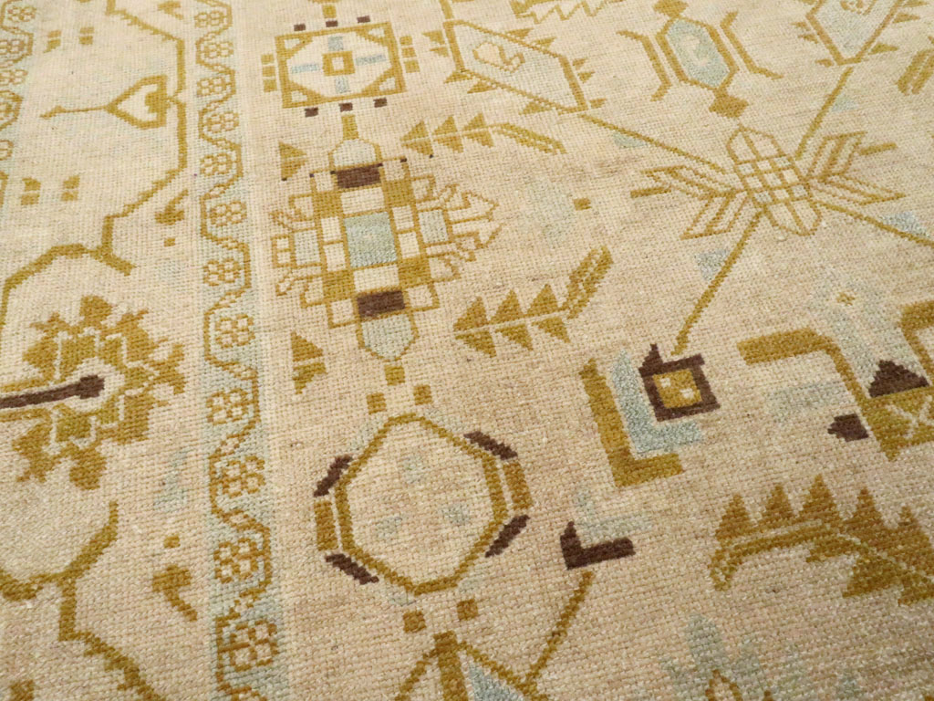 Vintage Persian Malayer Accent Rug, No.26907 - Staging